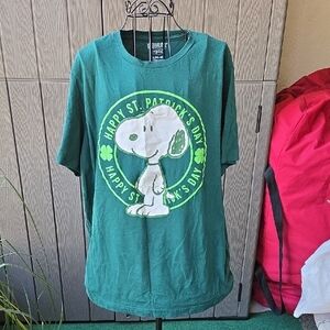 Peanuts Green Snoopy St. Patrick's Day Tee